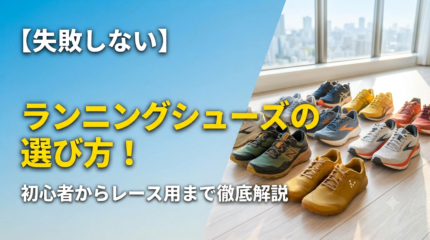 【失敗しない】ランニングシューズの選び方！初心者からレース用まで徹底解説